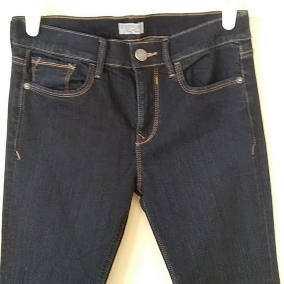 Express One Eleven Mid Rise Legging Jeans 4R Navy Blue - Picture 6 of 14